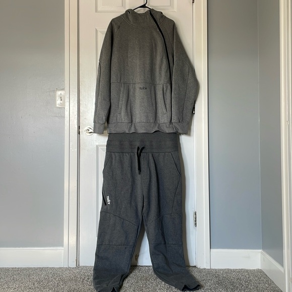 TUXY mens Onesie Hoodie Joggers one piece lounge wear sweat pants